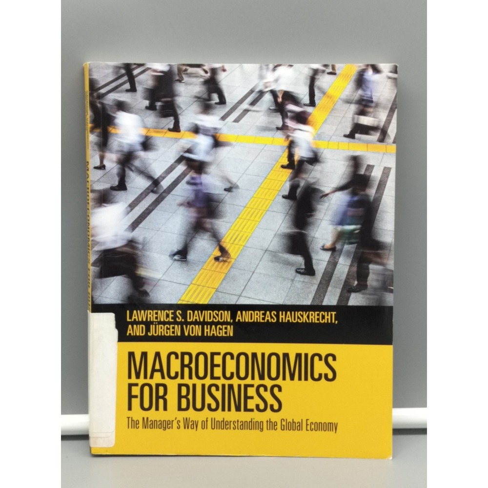 Macroeconomics for Business Textbook College Economics 2020 Cambridge USED GREAT